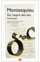 De l'esprit des lois - anthologie