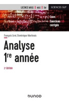 Mathematiques pour la licence t.1 - analyse, 1re annee (2e edition)