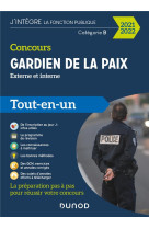 Concours gardien de la paix - externe et interne - categorie b - tout-en-un (edition 2021/2022)