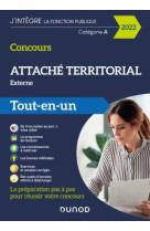Concours attache territorial externe - tout-en-un (edition 2022)