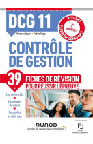 Dcg 11 : controle de gestion - 39 fiches de revision pour reussir l'epreuve (2e edition)