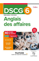 Dscg 6 : anglais des affaires - fiches de revision (edition 2023/2024)