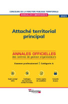 Attache territorial principal 2023 : examen - categorie a (edition 2022/2023)