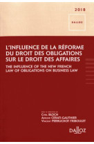 L'influence de la reforme du droit des obligations