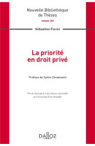 La priorite en droit prive
