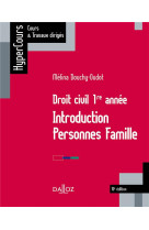 Droit civil - 1re annee - introduction personnes famille (10e edition)