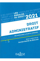 Droit administratif - methodologie et sujets corriges (edition 2021)