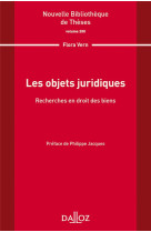 Les objets juridiques - recherche en droit des biens