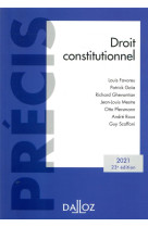 Droit constitutionnel (edition 2021)