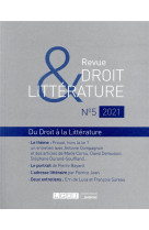 Revue droit et litterature n.5 - du droit a la litterature