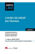 Cours de droit du travail (edition 2020/2021)