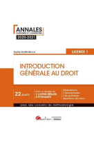 Introduction generale au droit - l1 (edition 2020/2021)