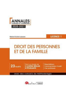 Droit des personnes et de la famille - l1 (edition 2020/2021)