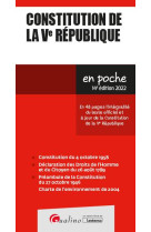 Constitution de la ve republique - en 48 pages l'integralite du texte officiel et a jour de la const