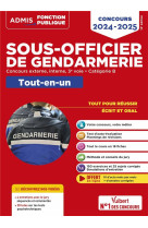 Concours sous-officier de gendarmerie : categorie b - tout-en-un - 20 tutos offerts - gendarme externe, interne et 3e voie (edition 2024/2025)