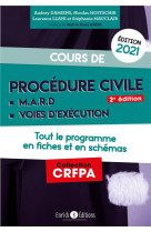 Cours de procedure civile et modes alternatifs de reglement des differends - tout le programme en fiches et en schemas
