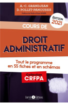 Cours de droit administratif - tout le programme en 55 fiches et en schemas