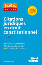 Citations juridiques en droit constitutionnel