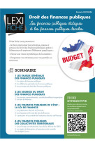Droit des finances publiques - les finances publiques etatiques et les finances publiques locales