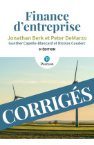 Edition corriges finance d'entreprise 6e
