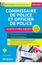 Cible concours fonction publique - commissaire de police et officier de police sujets types inedits