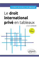 Le droit international prive en tableaux - a jour au 15 decembre 2023