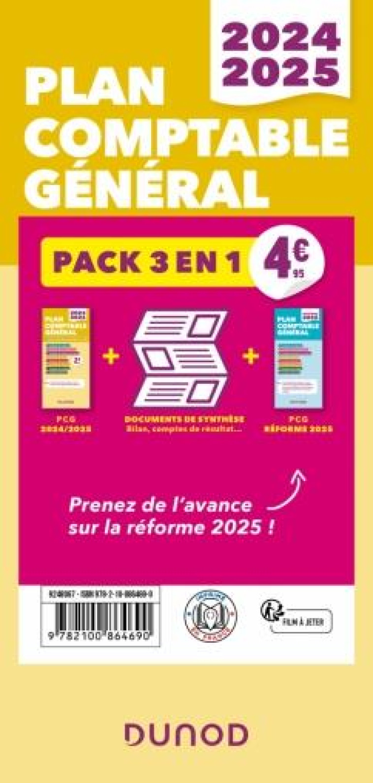 PLAN COMPTABLE GENERAL : PACK 3 EN 1  -  + PLAN COMPTABLE REFORME 2025 + DOCS DE SYNTHESE - XXX - DUNOD