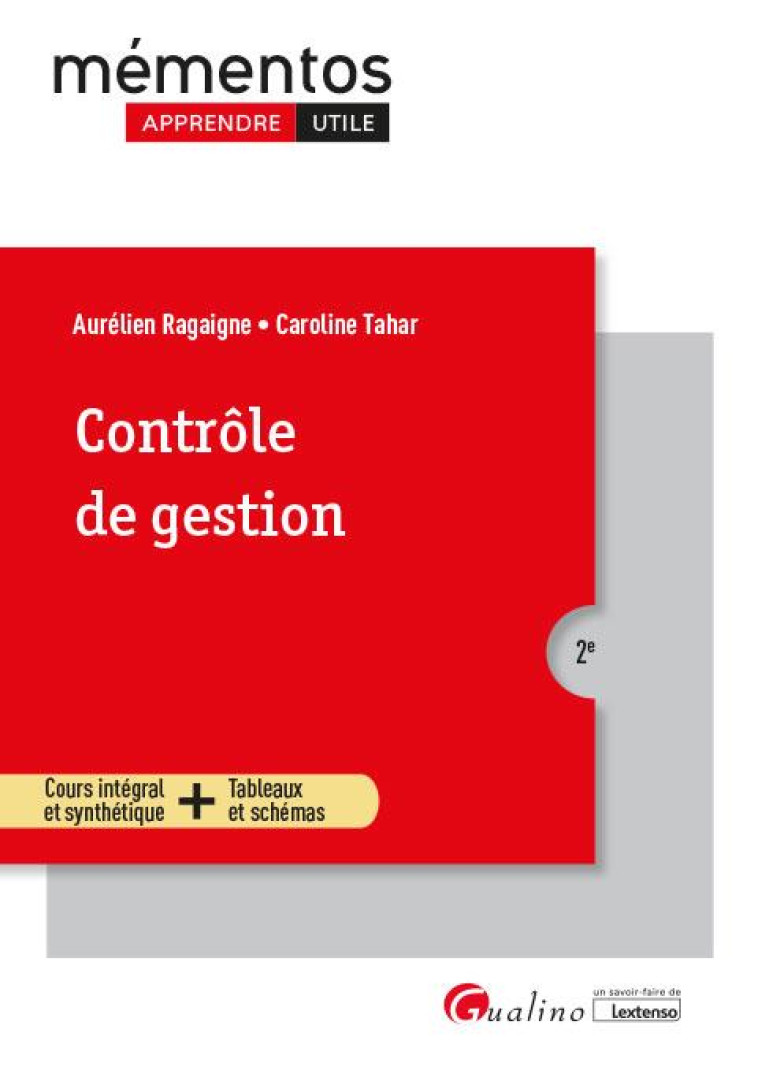 CONTROLE DE GESTION (2E EDITION) - RAGAIGNE/TAHAR - GUALINO