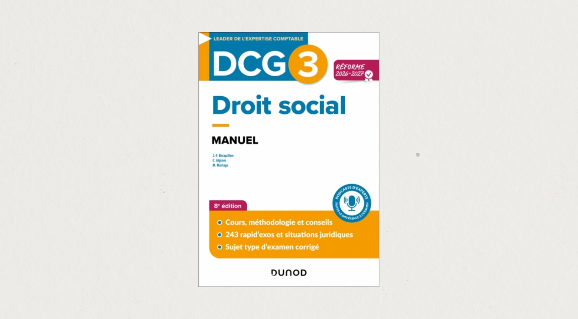 Illustration de l'article DCG 3 - Droit social - Manuel - Réforme 2026-2027 - 8e édition