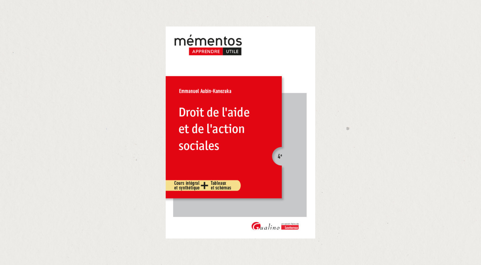 Illustration de l'article mémento  Droit de l’aide et de l’action sociales 4eme édition