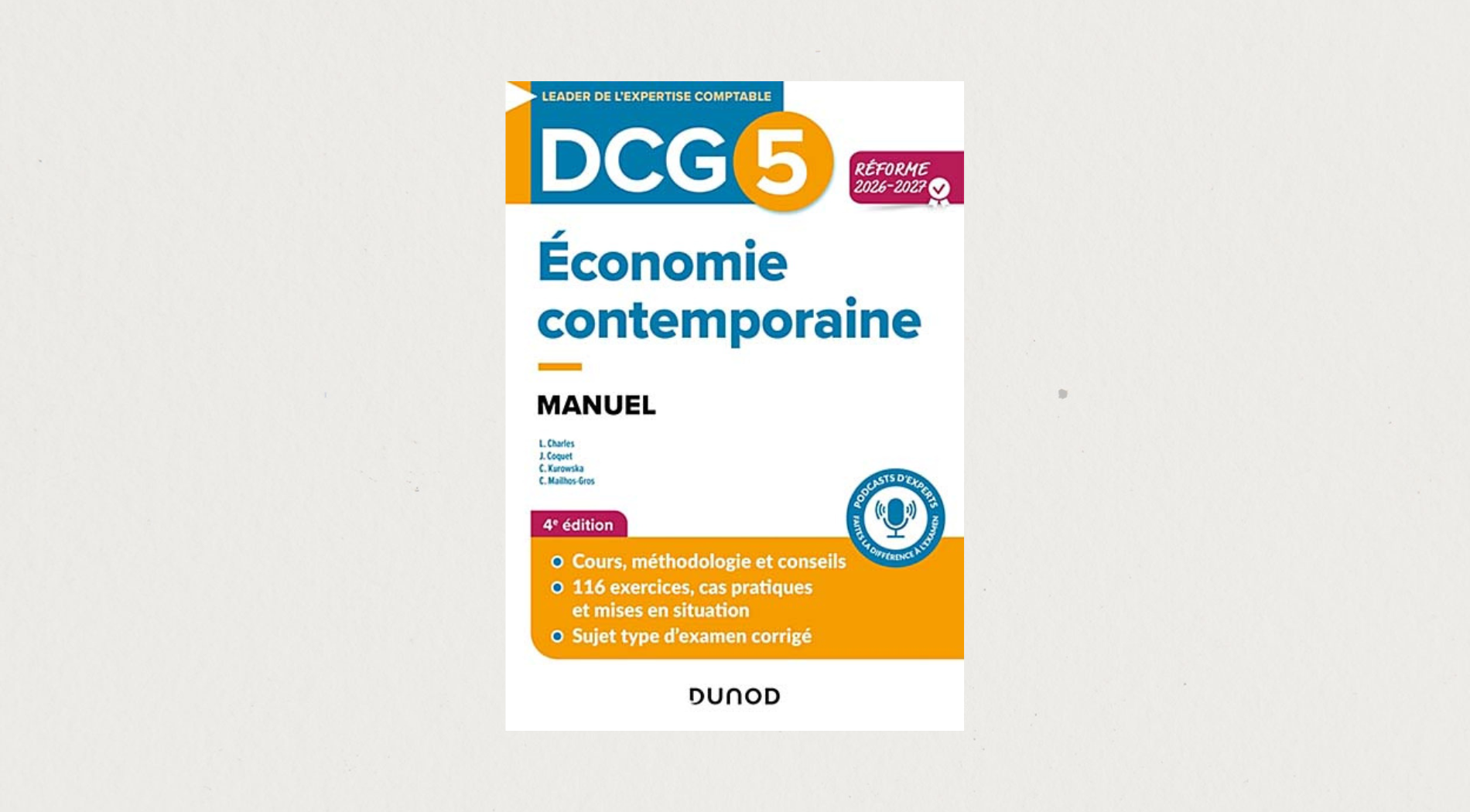Illustration de l'article  DCG 5 économie contemporaine : manuel Réforme 2026-2027  - 4e édition