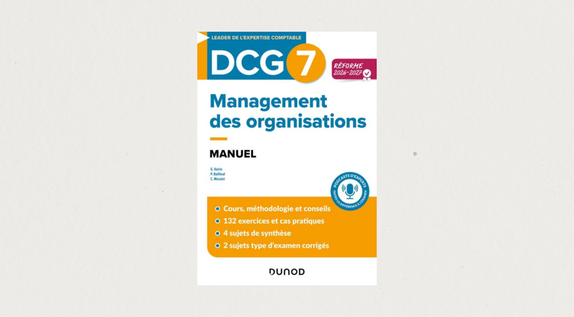 Illustration de l'article  DCG 7 management des organisations : manuel Réforme 2026-2027 